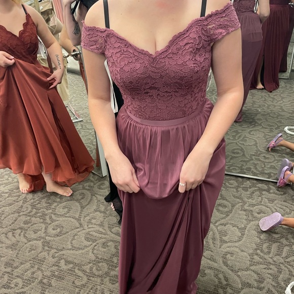 Pink mauve formal dress - Picture 1 of 9